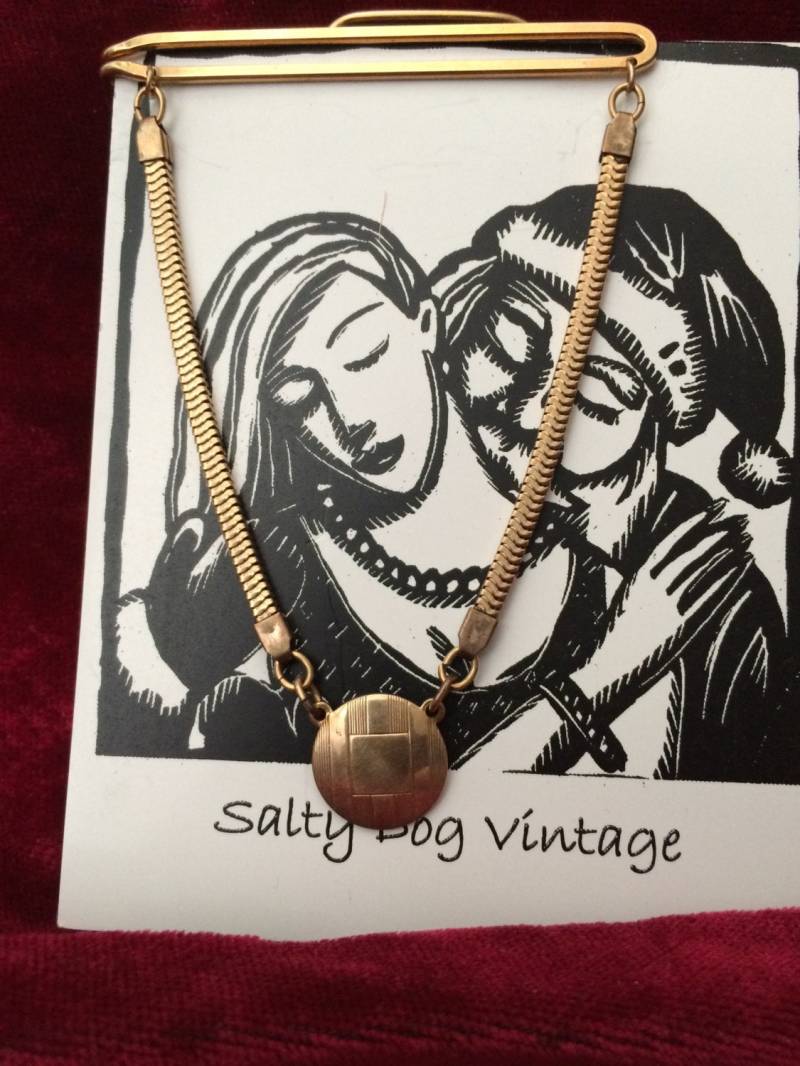 Vintage Krawattenklammer/Krawattenhalter von saltydogvintage
