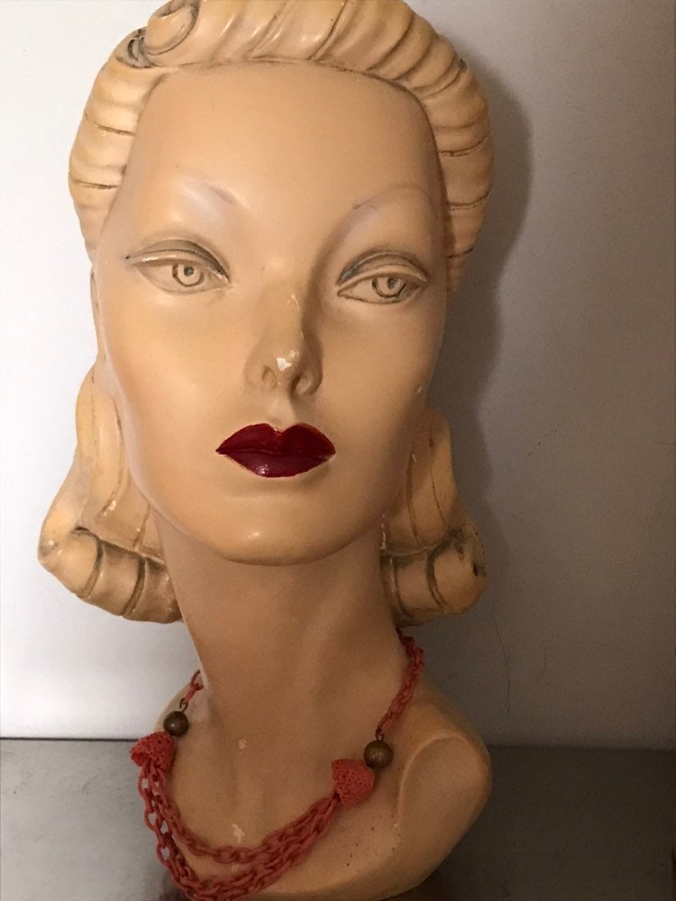Vintage Schmuck/ 40Er Jahre Celluloid Modeschmuck/ Korallen Halskette/Modeschmuck von saltydogvintage