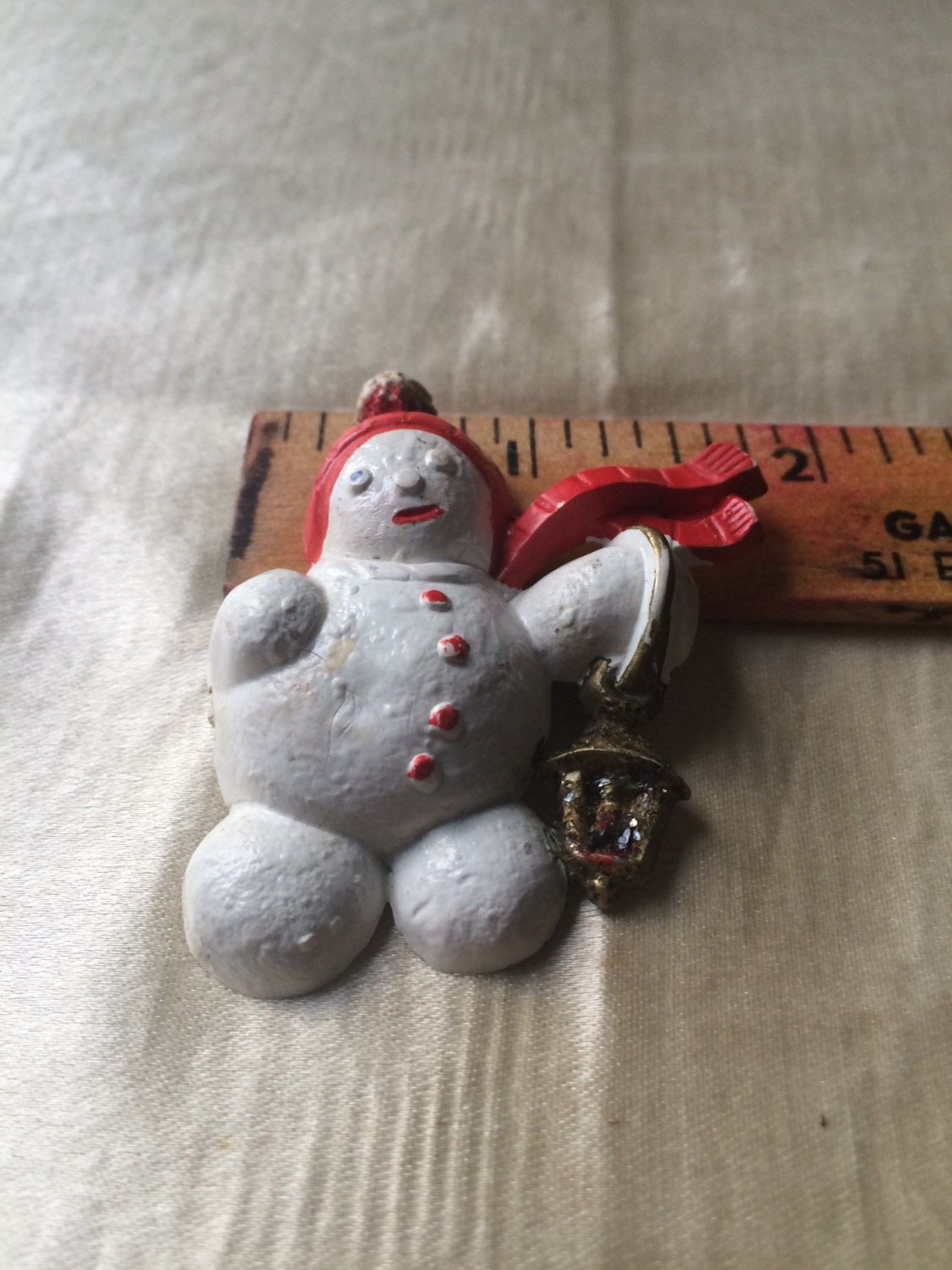 Weihnachten/Vintage Schneemann Pin Schmuck Weihnachtsschmuck Frosty Der von saltydogvintage