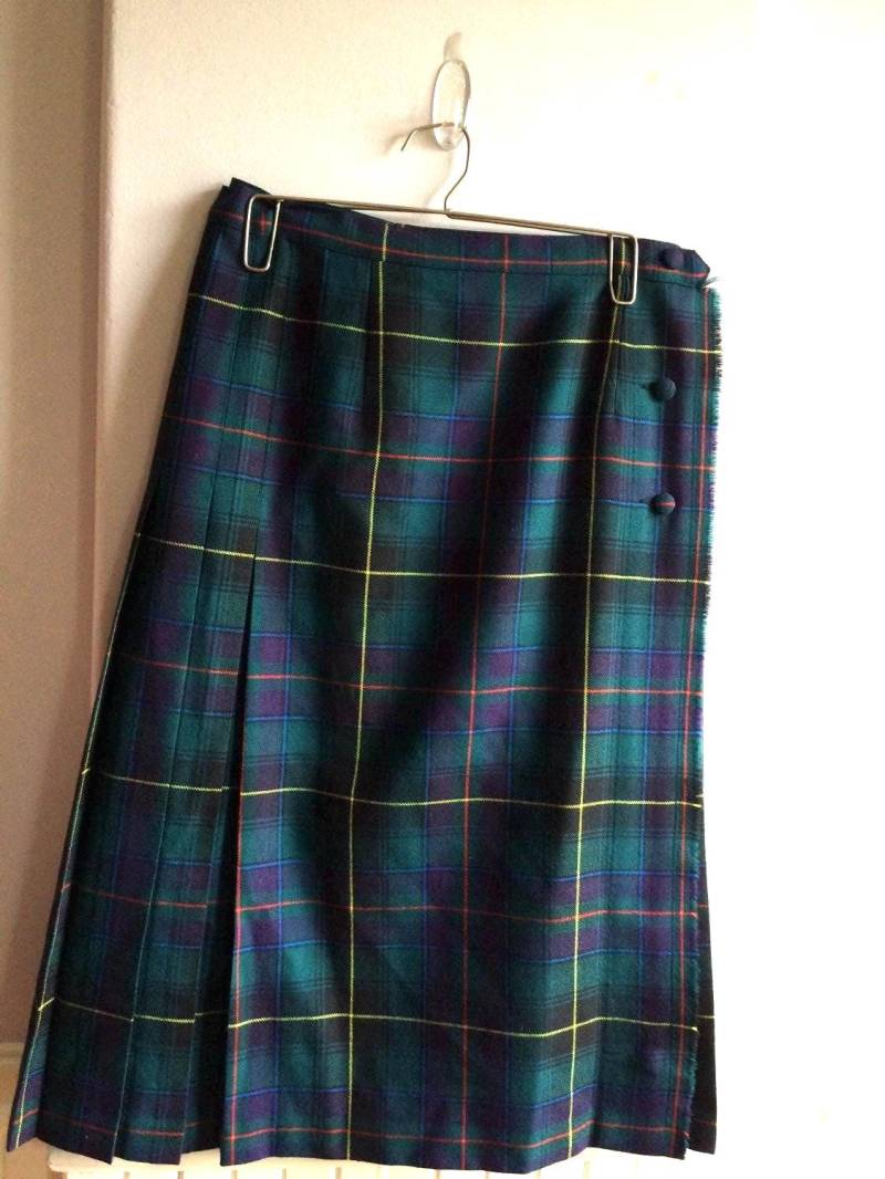 Women's Vintage/Armbanduhr Karierter Damen Wollrock von saltydogvintage