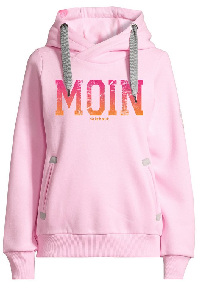 salzhaut Hoodie SÜNN - MOIN FARBVERLAUF Damen Tailliert von salzhaut