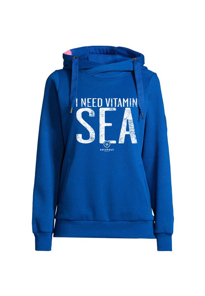 salzhaut Hoodie SÜNN - VITAMIN SEA Damen Leicht tailliert von salzhaut
