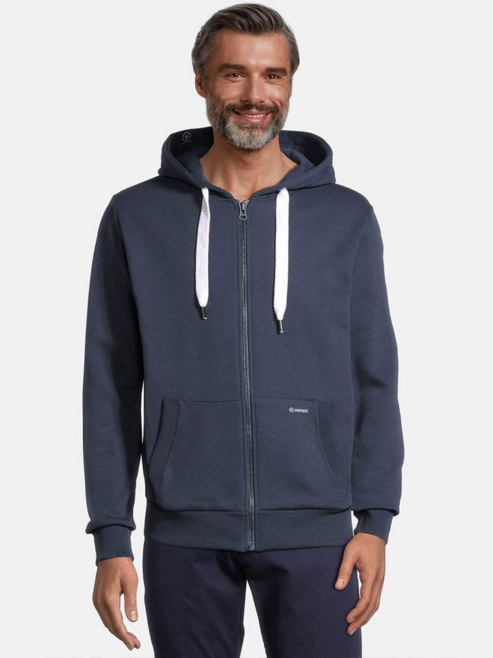 salzhaut Kapuzensweatjacke Herren Sweatjacke Breker mit Kapuze - Hoodie-Jacke bequemer Schnitt von salzhaut