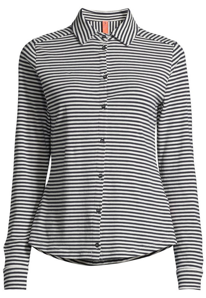 salzhaut Langarmbluse OLMÖK Damen Tailliert von salzhaut