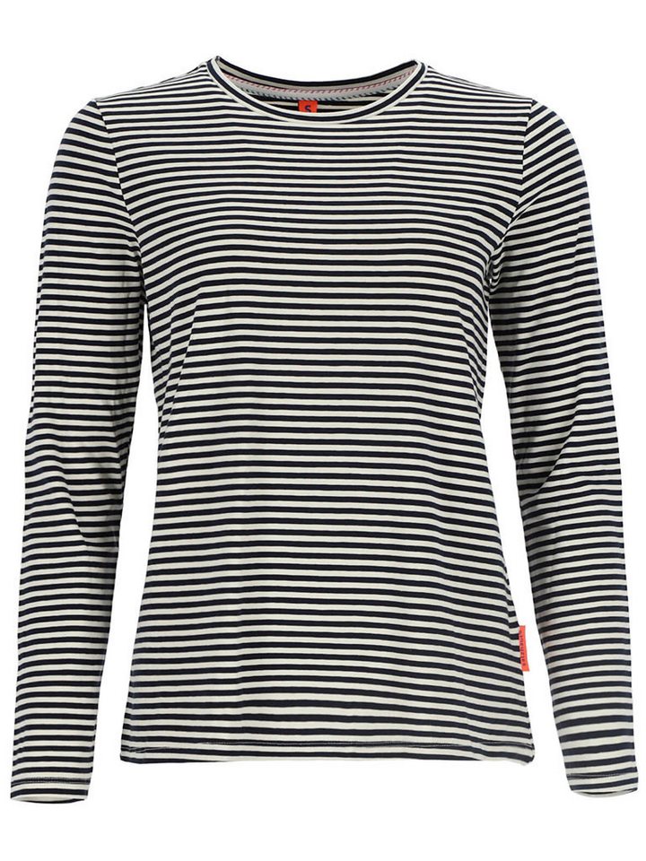 salzhaut Langarmshirt Damen Shirt Opperkiuliken Langarm mit Streifen und Rundhalsausschnitt von salzhaut