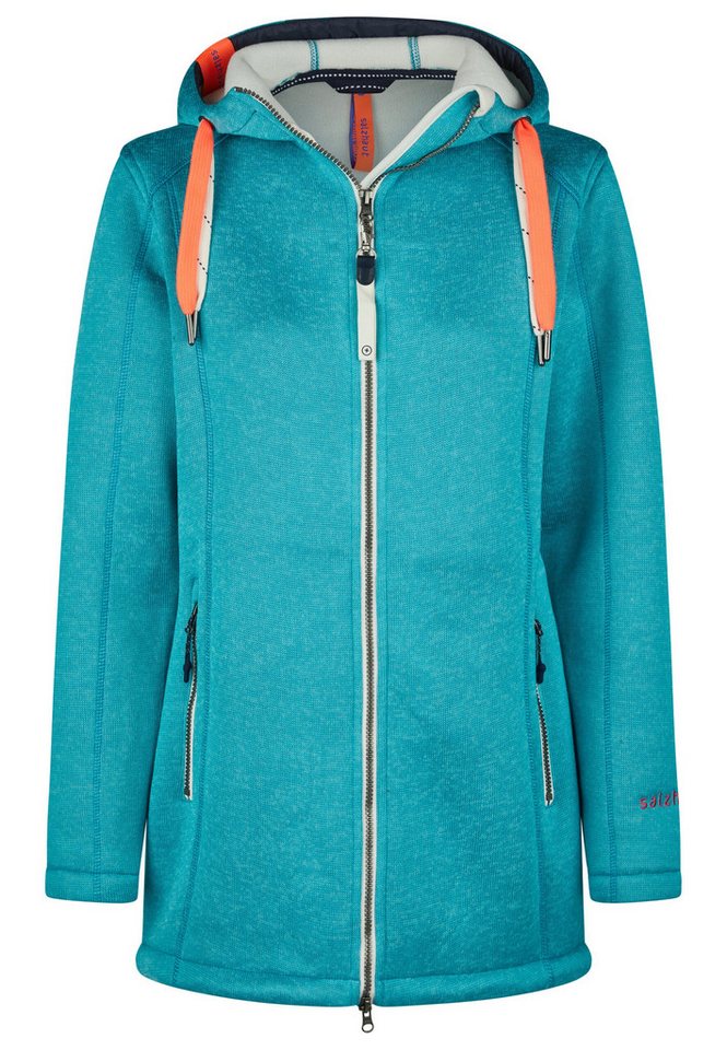salzhaut Strickfleecejacke Salzhaut Jacke Tärgern Strickfleece Windabweisend von salzhaut
