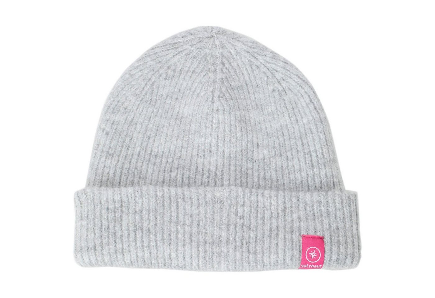 salzhaut Strickmütze Damen Beanie Strickbeanie Ibetsje in grau meliert von salzhaut