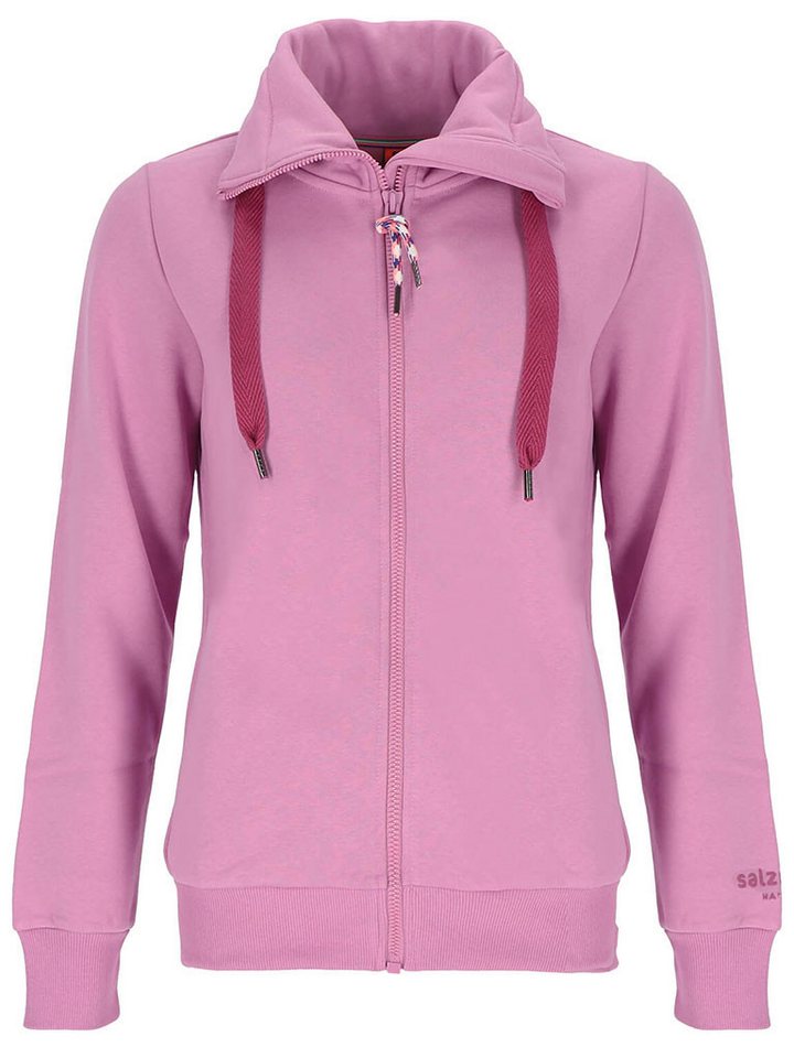 salzhaut Sweatjacke Damen Jacke Rackeln mit hochschließendem Turtleneck-Kragen von salzhaut