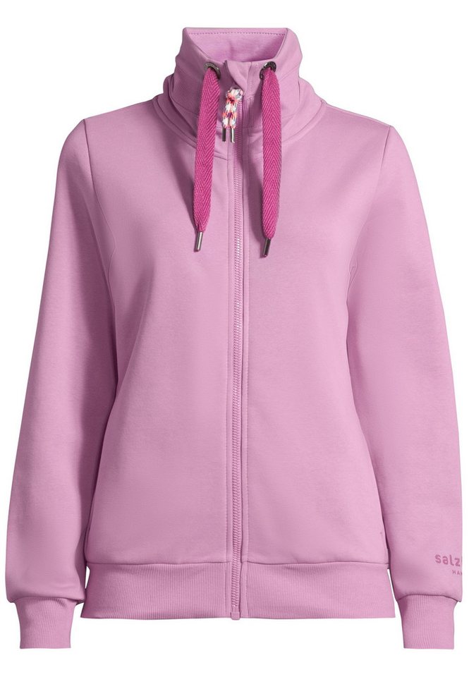 salzhaut Sweatjacke RACKELN - UNI Damen Leicht tailliert weiche, bequeme Sweatjacke, Hoodiejacke, Indoorjacke zum Verlieben! von salzhaut