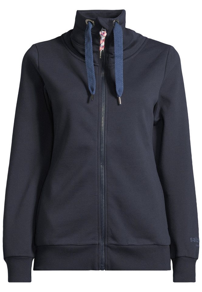 salzhaut Sweatjacke RACKELN - UNI Damen Leicht tailliert weiche, bequeme Sweatjacke, Hoodiejacke, Indoorjacke zum Verlieben! von salzhaut