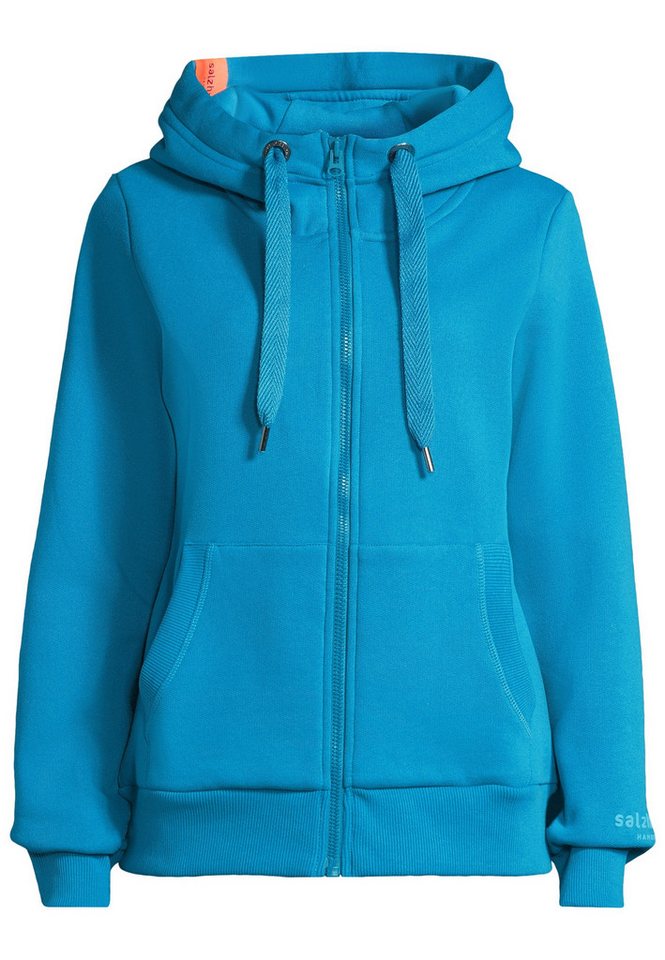 salzhaut Sweatjacke SÖÖTE Damen Tailliert weiche, bequeme Sweatjacke, Hoodiejacke, Indoorjacke zum Verlieben! von salzhaut