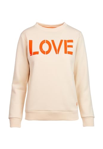 salzhaut Sweatshirt Ilva Beige-Neon Mandarin L von salzhaut