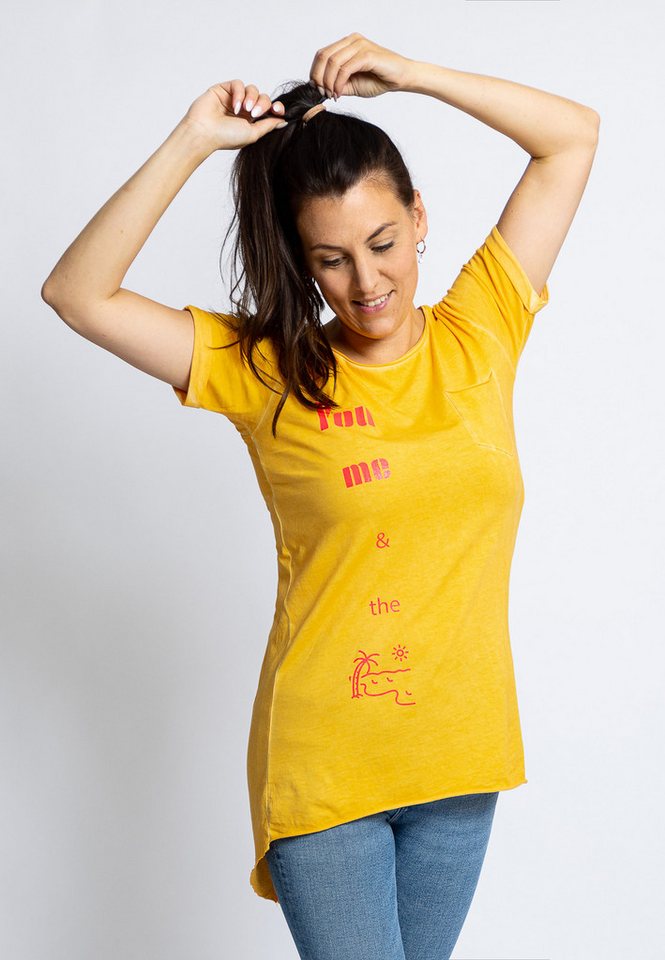 salzhaut T-Shirt ANTONIA You&me Damen Relaxed-Fit Endlich wieder Sommer! bequemes T-Shirt, Shirt, Top, Oberteil von salzhaut