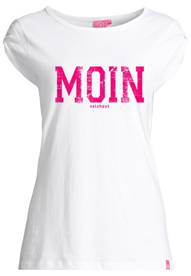 salzhaut T-Shirt BIIKE - MOIN Damen Tailliert Endlich wieder Sommer! bequemes T-Shirt, Shirt, Top, Oberteil von salzhaut