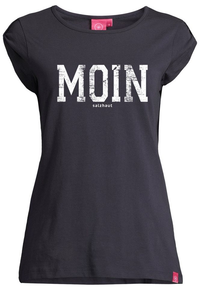 salzhaut T-Shirt BIIKE - MOIN Damen Tailliert Endlich wieder Sommer! bequemes T-Shirt, Shirt, Top, Oberteil von salzhaut