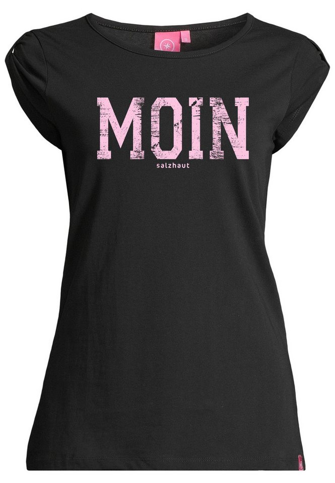 salzhaut T-Shirt BIIKE - MOIN Damen Tailliert Endlich wieder Sommer! bequemes T-Shirt, Shirt, Top, Oberteil von salzhaut