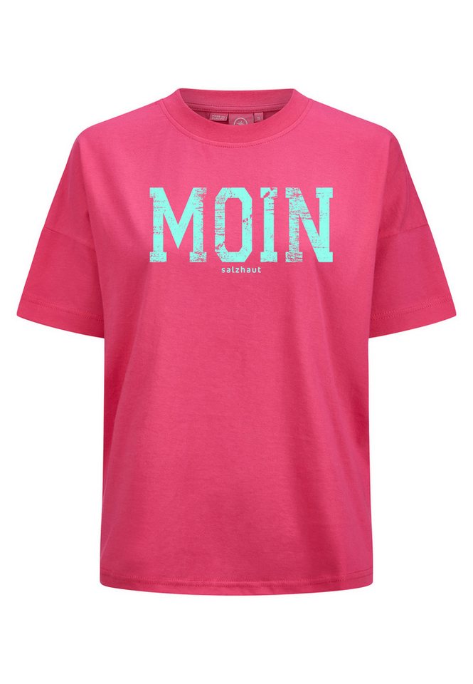 salzhaut T-Shirt LEEV-MOIN Damen Relaxed-Fit Endlich wieder Sommer! bequemes T-Shirt, Shirt, Top, Oberteil von salzhaut