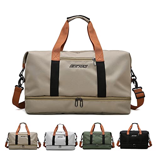 Sporttasche für Damen und Herren, Reisetasche Groß Handtasche mit Schuhfach und Nassfach, Gym Tasche Schwimmtasche Trainingstasche, Travel Duffle Bag für Sport, Fitness, Weekender von sancuanyi