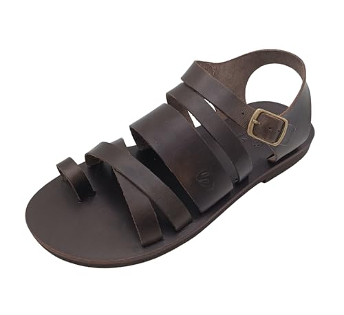 sandinista - Leder Sandalen Herren Outdoor, Pantoletten Herren, Sandals Men, Mens Sandals, Handgefertigtes, Natürlichem Leder, Ledersandalen - Outdoor Sandalen Männer Braun 41 von sandinista