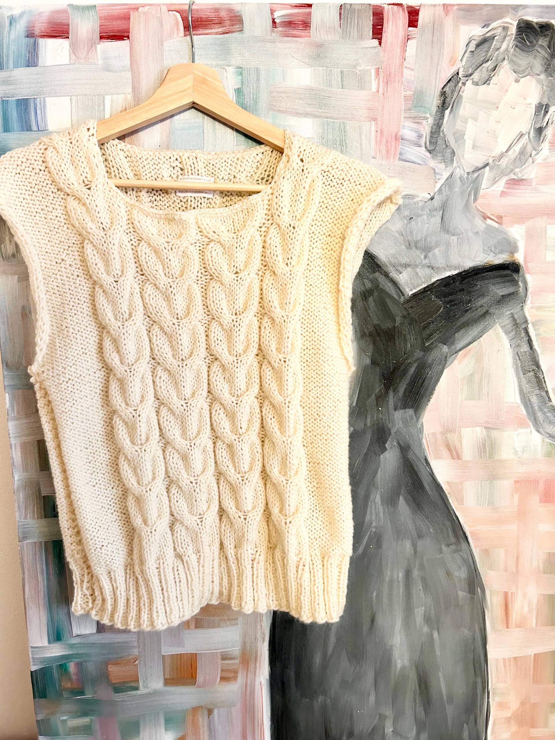 Pullunder "Weiße Zöpfe" von sandralietzmann