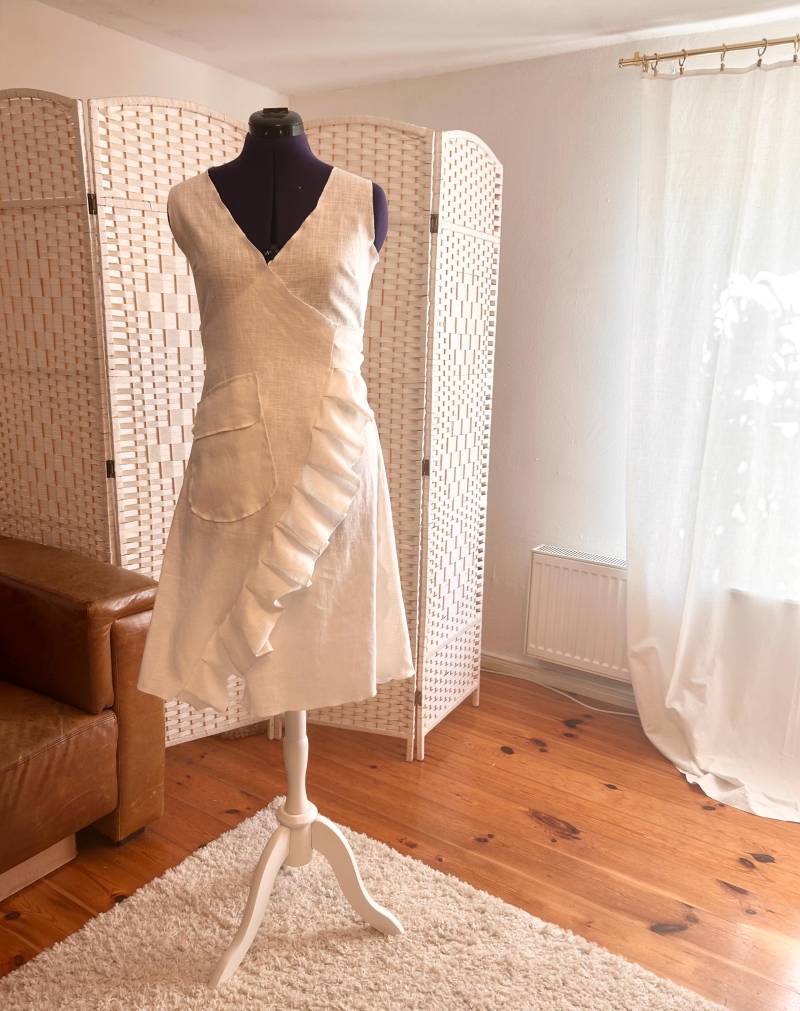 Wickelkleid "Pures Leinen" von sandralietzmann