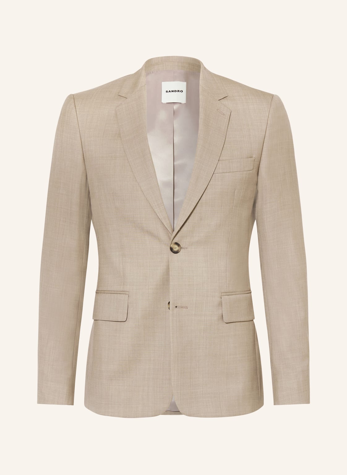 Sandro Anzugsakko Extra Slim Fit beige von sandro