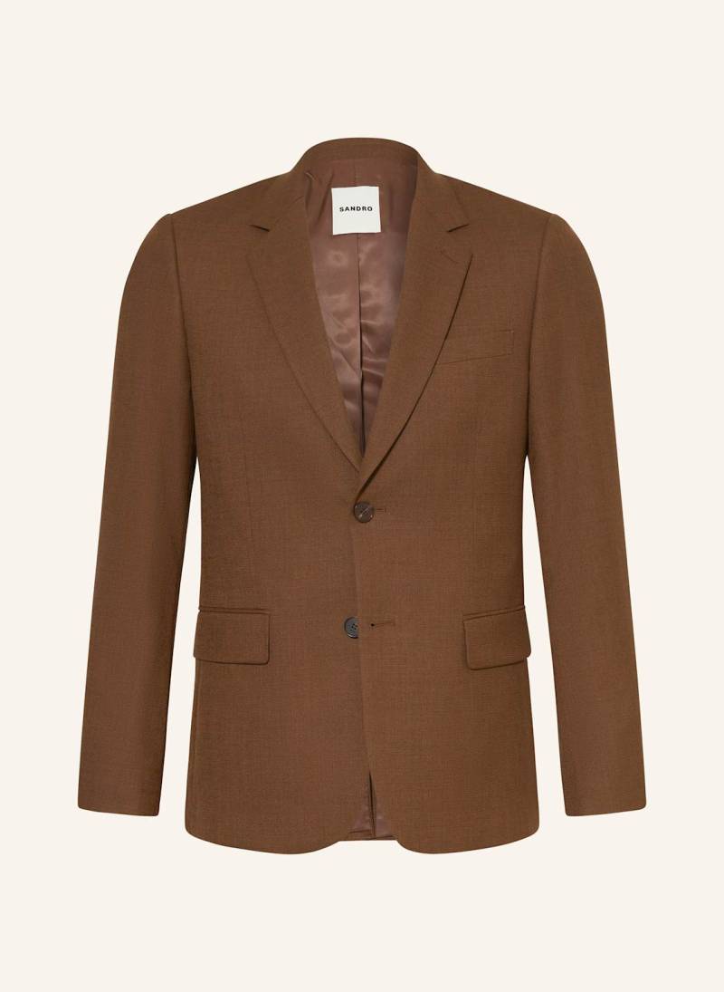 Sandro Anzugsakko Extra Slim Fit braun von sandro