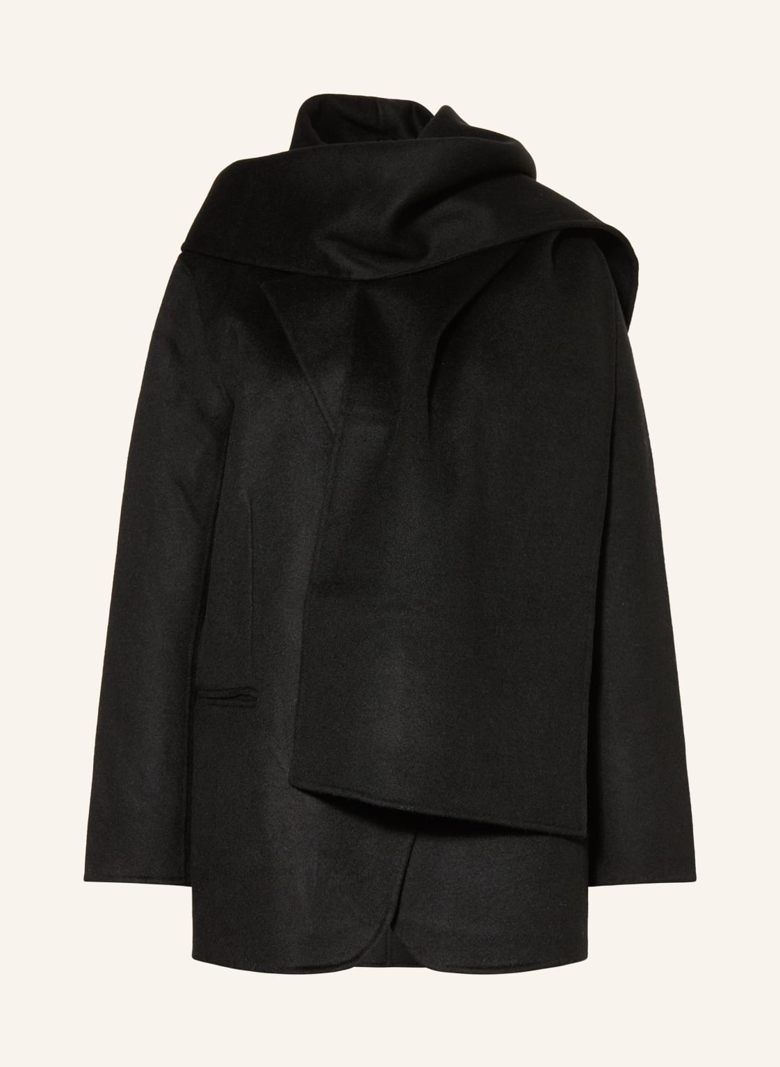 Sandro Blazer Mit Abnehmbarem Schal schwarz von sandro