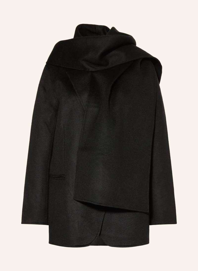 Sandro Blazer Mit Abnehmbarem Schal schwarz von sandro