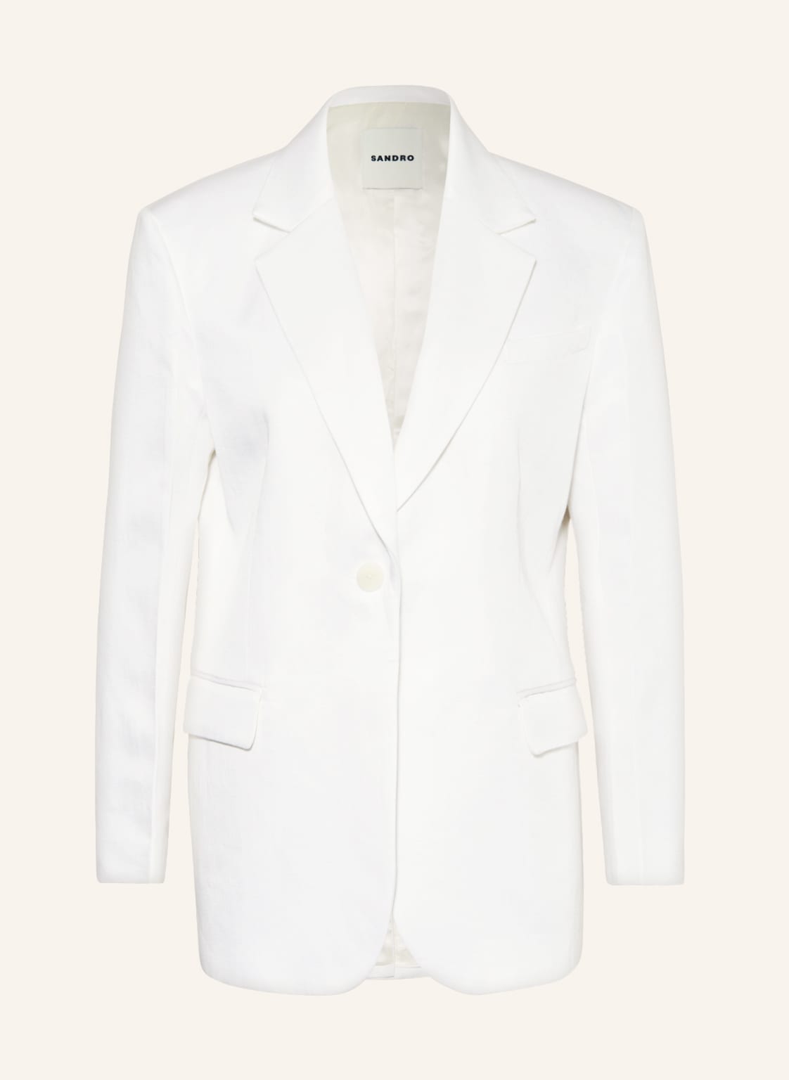 Sandro Blazer Mit Leinen weiss von sandro