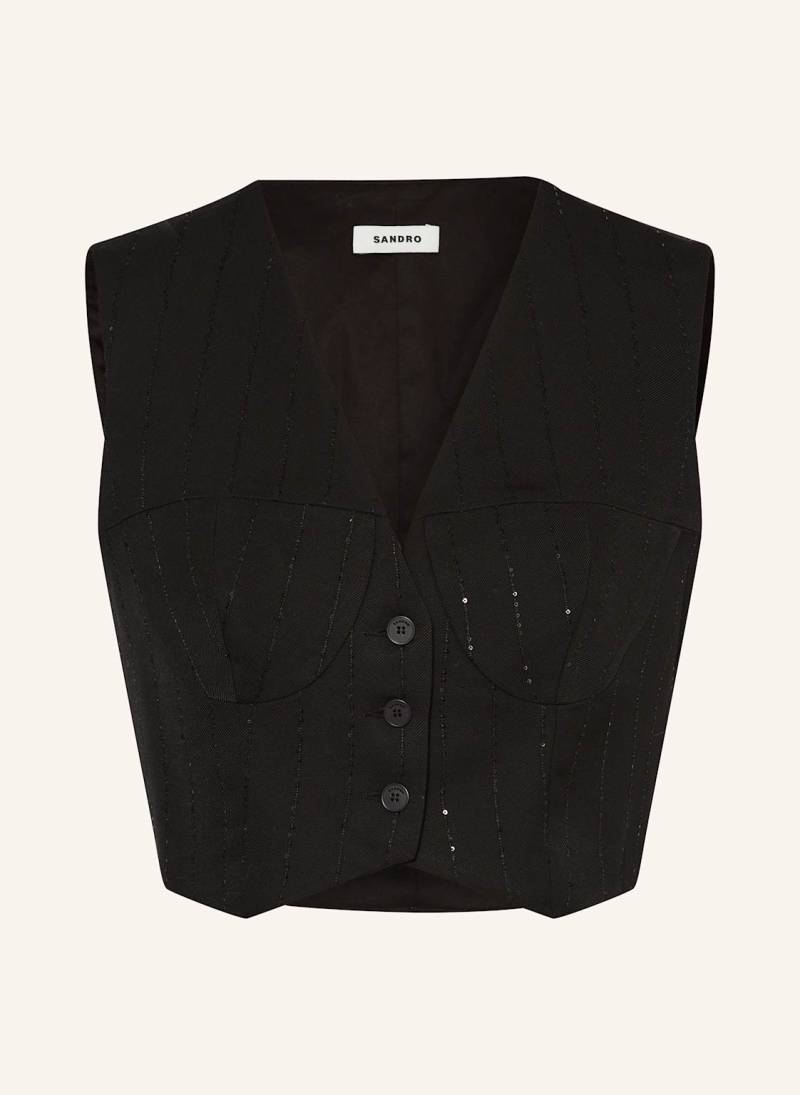 Sandro Blazerweste schwarz von sandro
