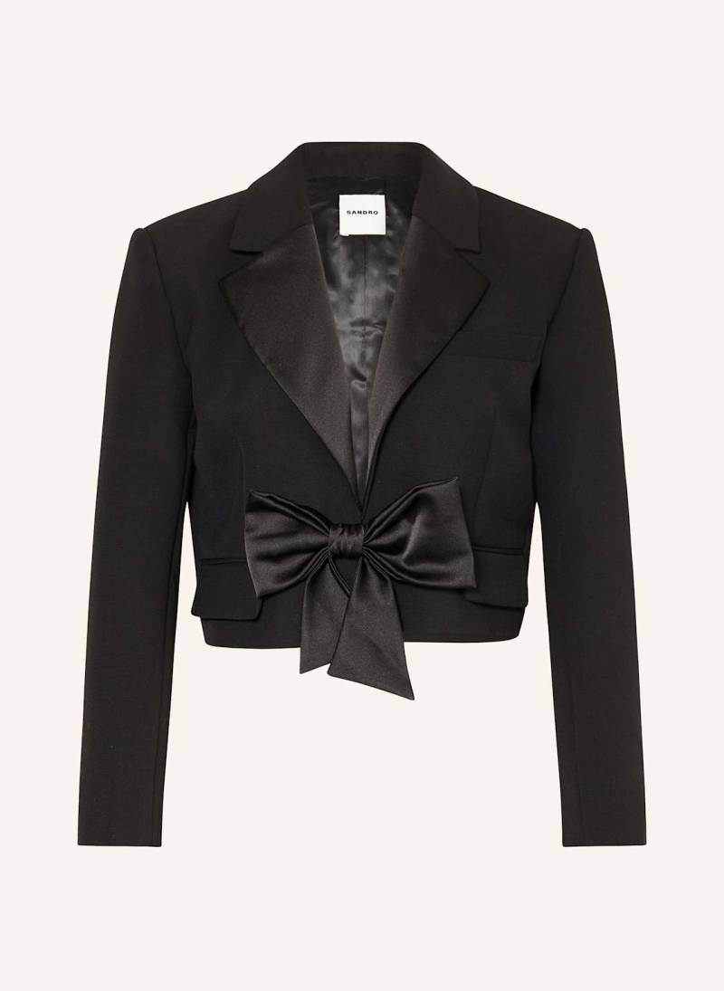 Sandro Cropped-Blazer schwarz von sandro