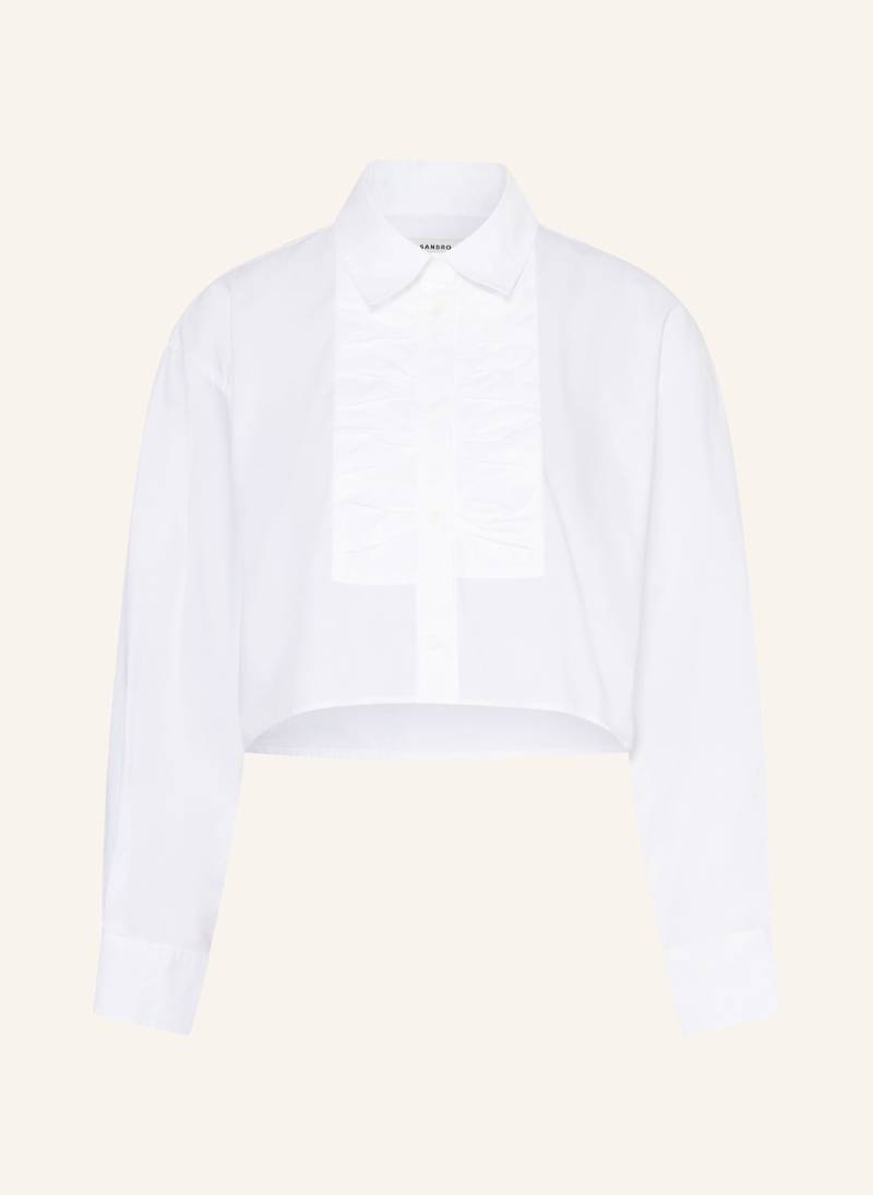 Sandro Hemdbluse Mit Rüschen weiss von sandro