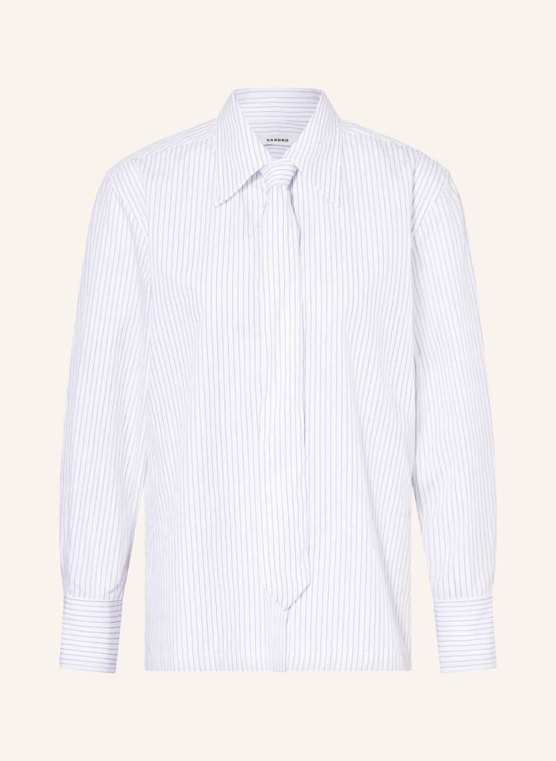 Sandro Hemdbluse Mit Schluppe weiss von sandro