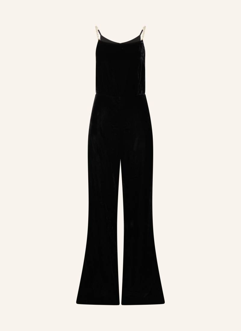Sandro Jumpsuit Aus Samt Mit Schmuckperlen schwarz von sandro