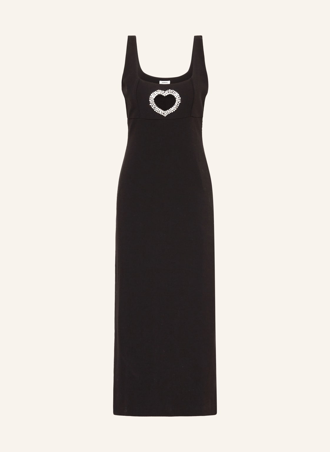 Sandro Kleid Mit Cut-Out Und Schmucksteinen schwarz von sandro