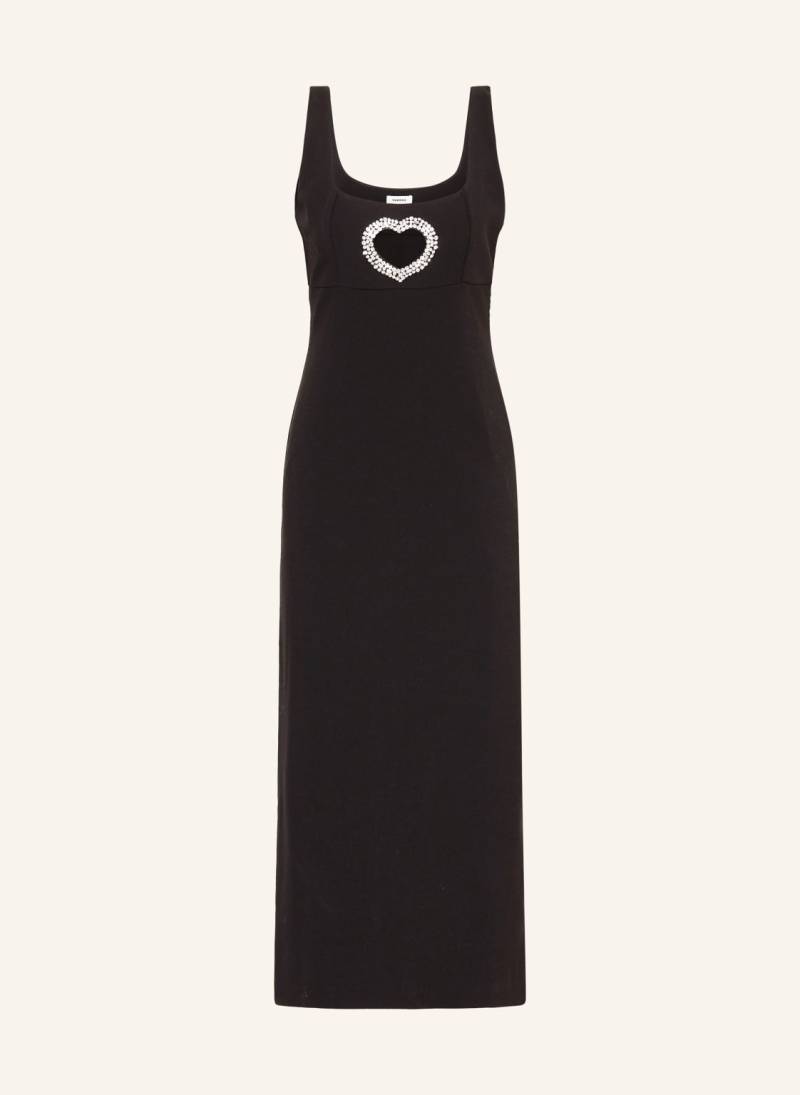 Sandro Kleid Mit Cut-Out Und Schmucksteinen schwarz von sandro