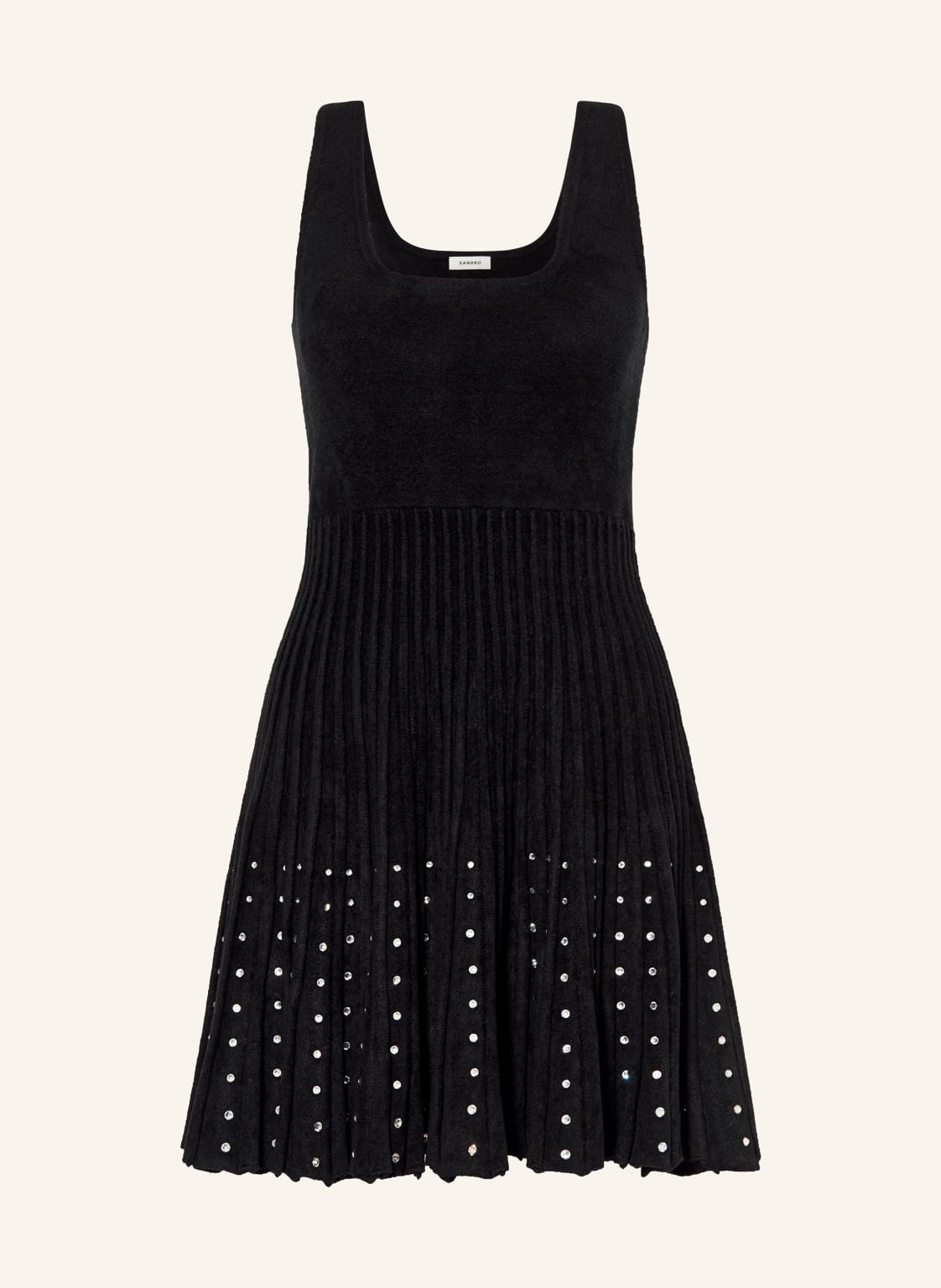Sandro Kleid Mit Schmucksteinen schwarz von sandro