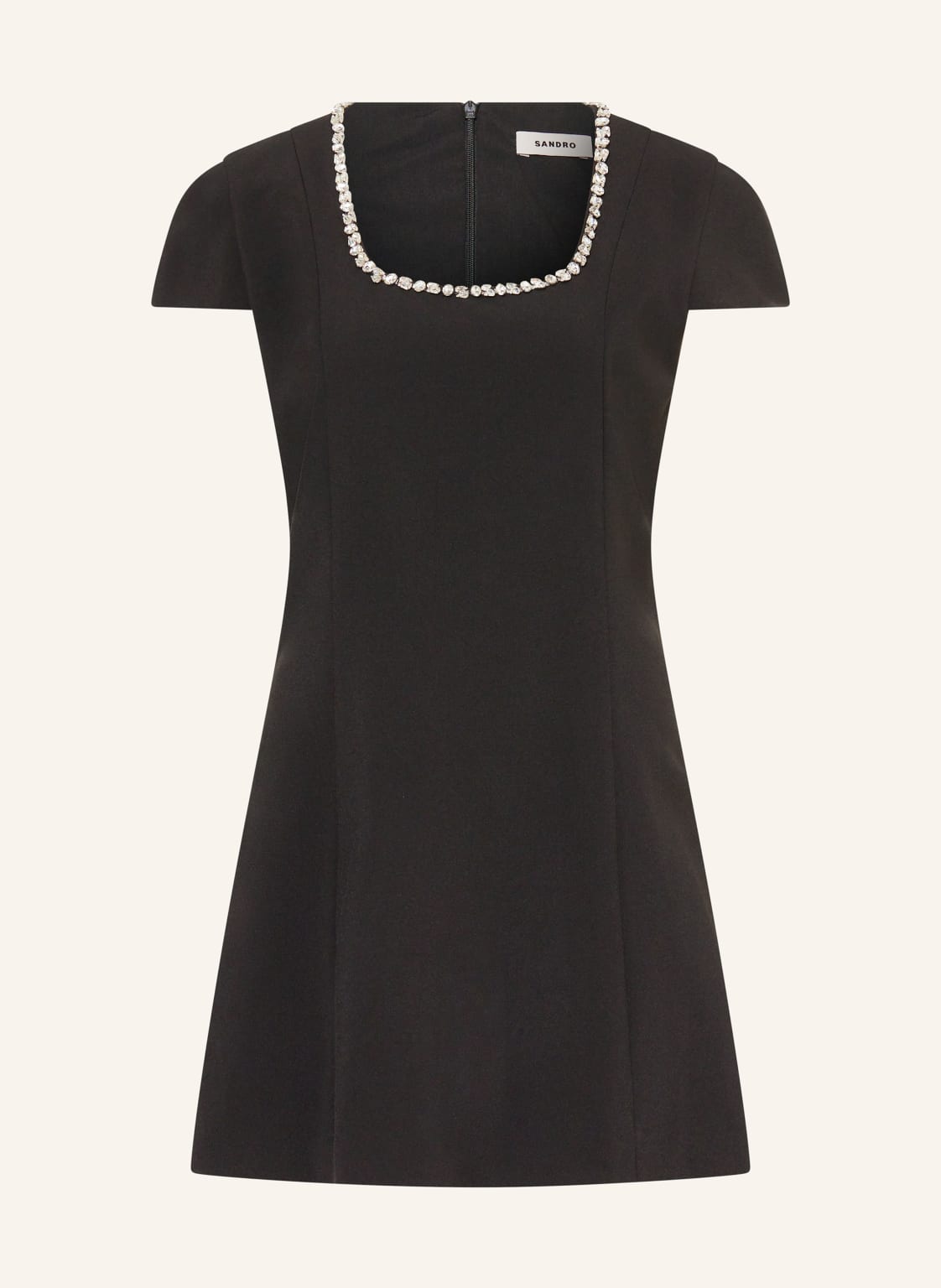 Sandro Kleid Mit Schmucksteinen schwarz von sandro