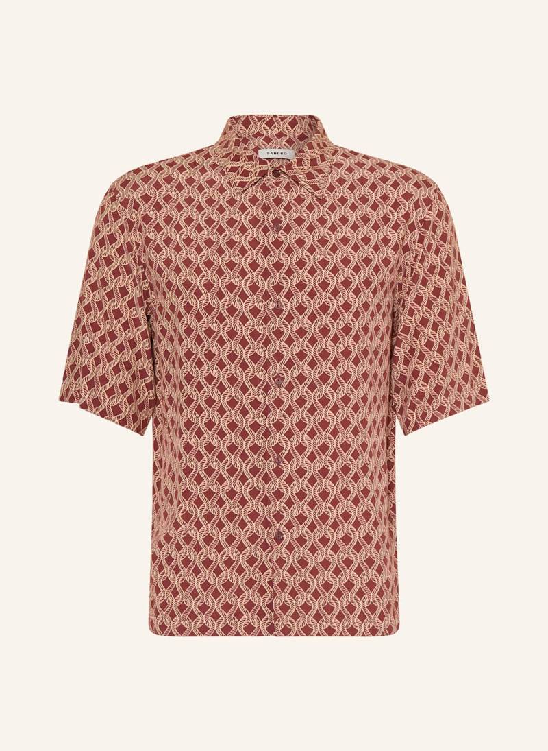 Sandro Kurzarm-Hemd Regular Fit braun von sandro