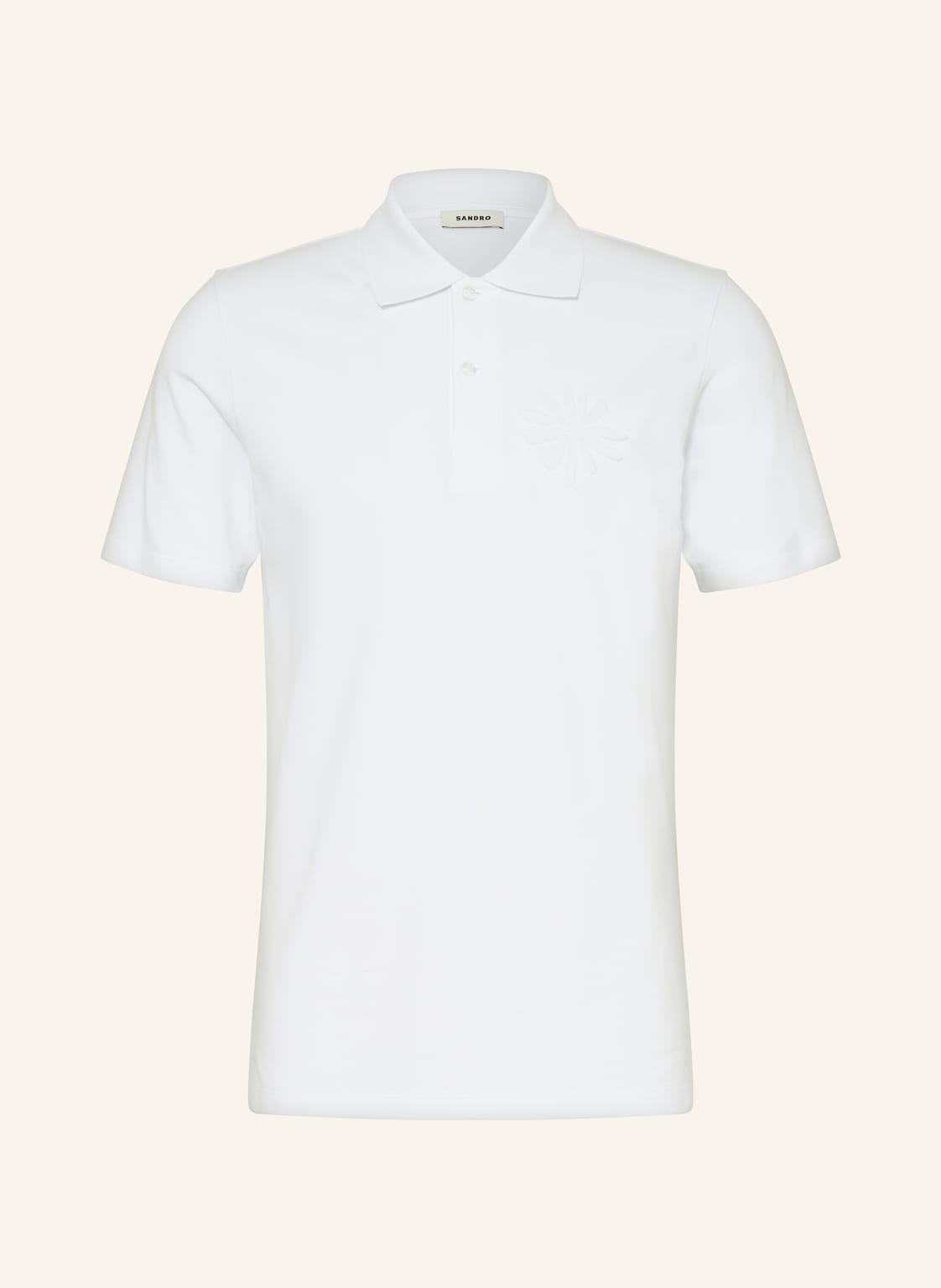 Sandro Piqué-Poloshirt weiss von sandro