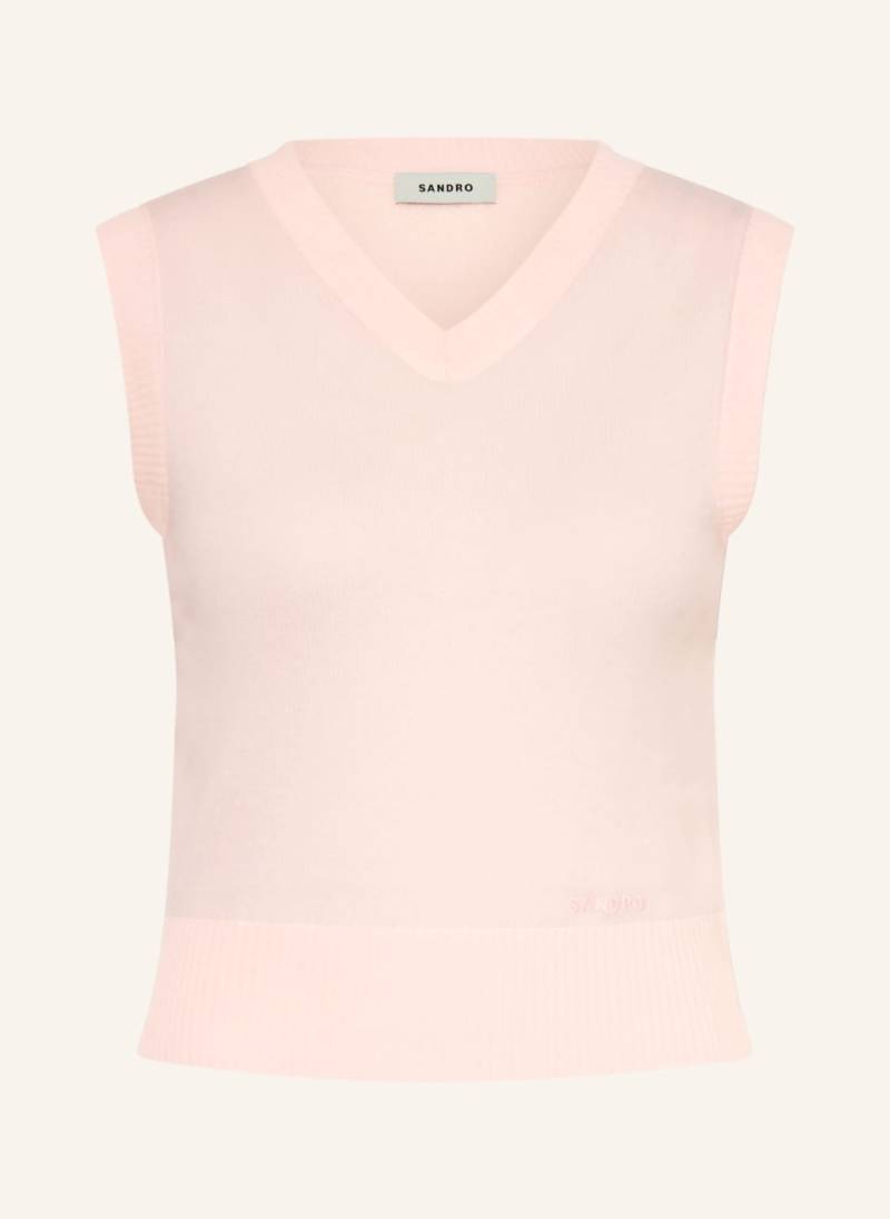 Sandro Pullunder Mit Cashmere pink von sandro