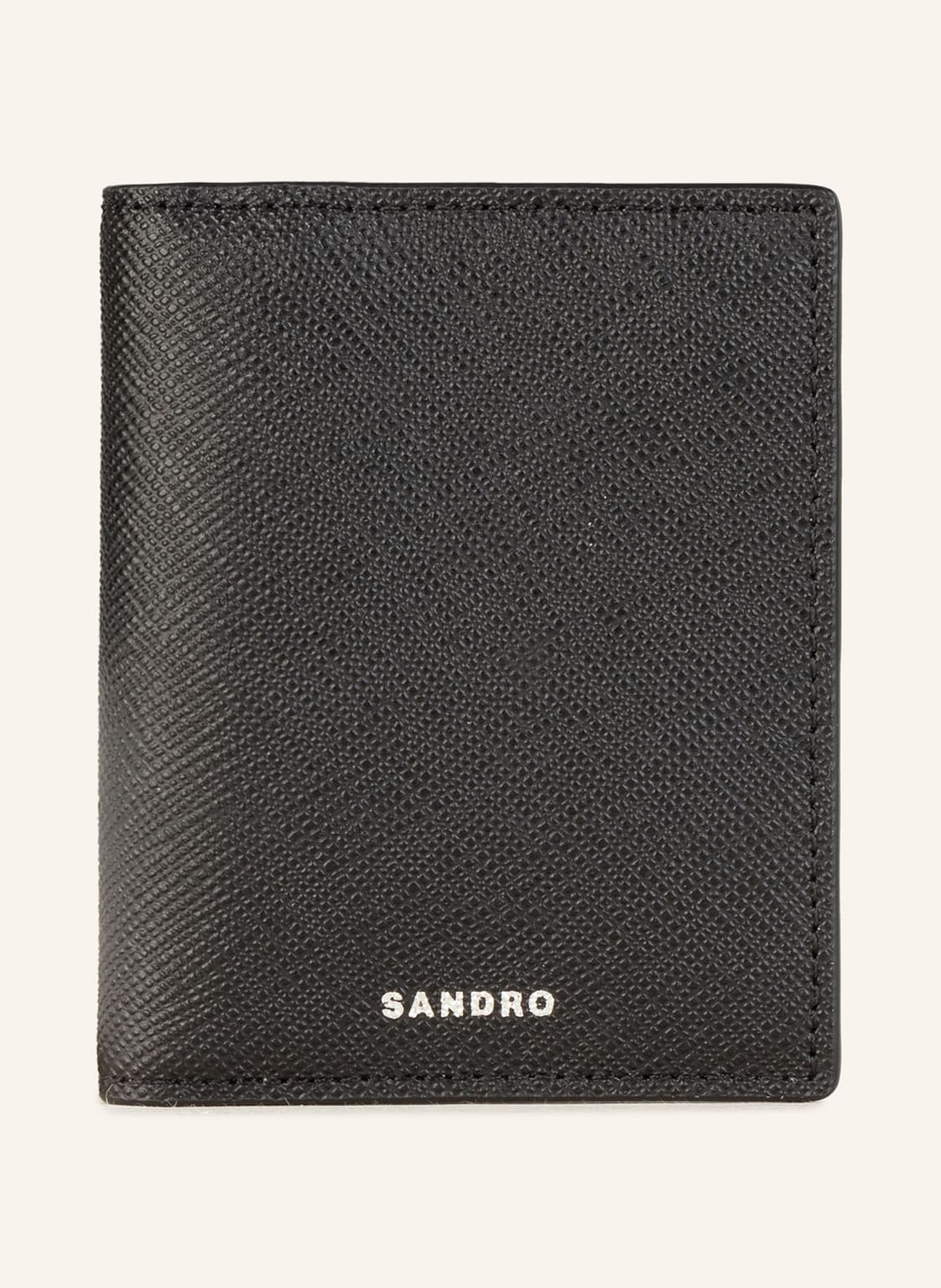 Sandro Saffiano-Kartenetui schwarz von sandro