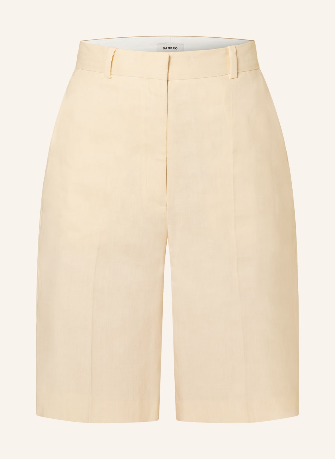 Sandro Shorts Mit Leinen beige von sandro