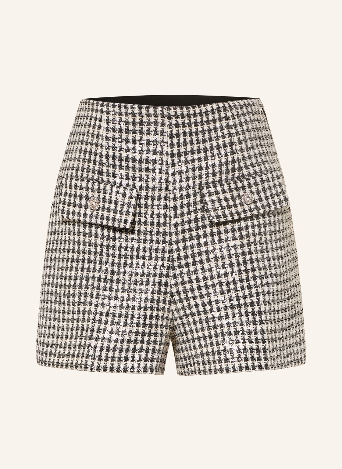 Sandro Shorts Mit Pailletten Und Schmucksteinen schwarz von sandro