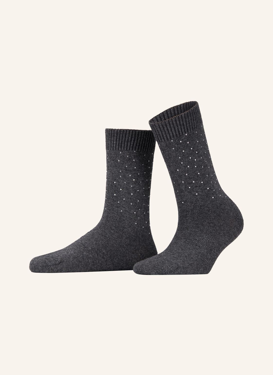 Sandro Socken Mit Schmucksteinen grau von sandro