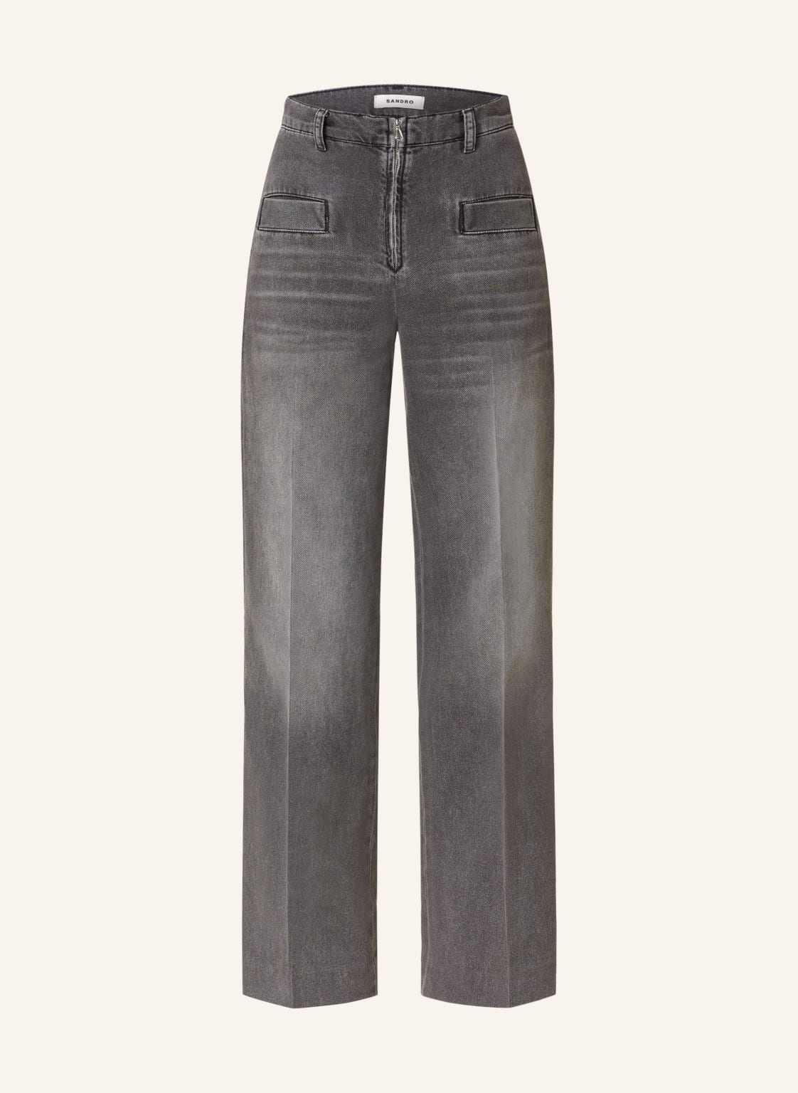 Sandro Straight Jeans grau von sandro