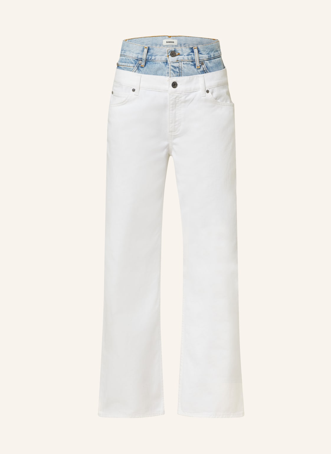 Sandro Straight Jeans weiss von sandro