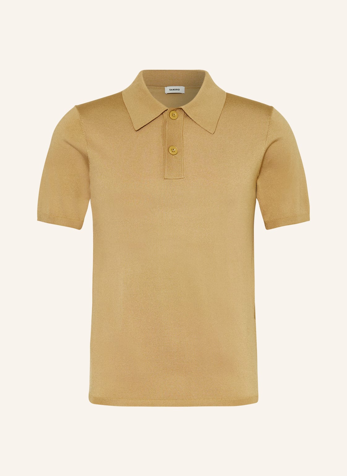 Sandro Strick-Poloshirt beige von sandro