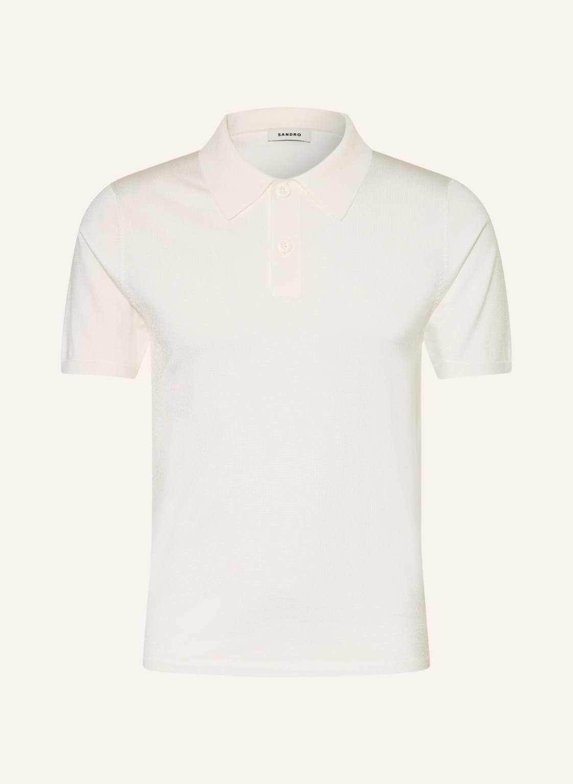 Sandro Strick-Poloshirt weiss von sandro